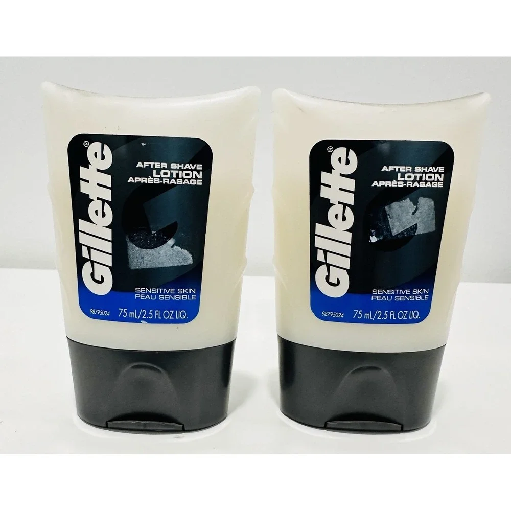 Lot of 2 Gillette Series Sensitive Skin After Shave Lotion 2.5 oz ORIGINAL